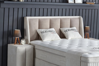 Opbergboxspring Noemibedd Beige – 140x200 cm - afbeelding 4
