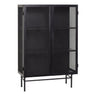 Edge dubbele zwarte kast dressoir - metaal - Mooier Thuis