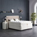 Opbergboxspring Adenbedd Beige – 160x200 cm in bouclé - Mooier Thuis