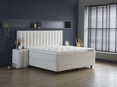 Opbergboxspring Woollybedd Beige – 140x200 cm - afbeelding 8