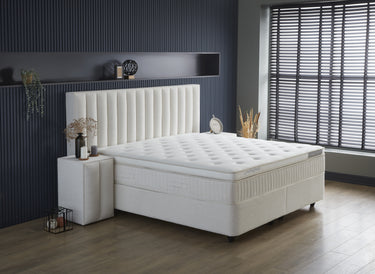Opbergboxspring Woollybedd Beige – 160x200 cm - afbeelding 9