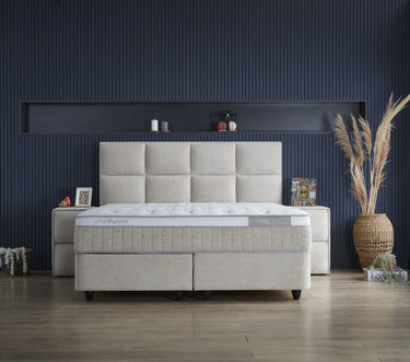 Opbergboxspring Oceanbedd Beige – 160x200 cm - afbeelding 9