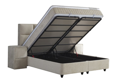 Opbergboxspring Oceanbedd Beige – 160x200 cm - afbeelding 2