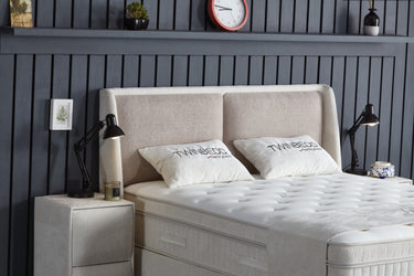 Opbergboxspring Twinbedd Beige – 180x200 cm - afbeelding 3