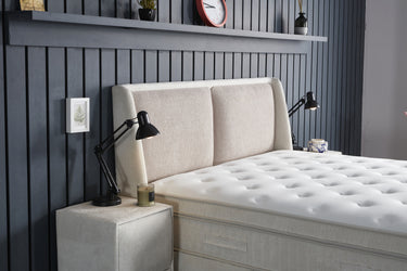 Opbergboxspring Twinbedd Beige – 140x200 cm - afbeelding 5