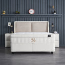Opbergboxspring Twinbedd Beige – 140x200 cm - afbeelding 7