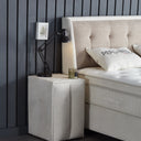 Opbergboxspring Perlabedd Beige – 160x200 cm - afbeelding 3