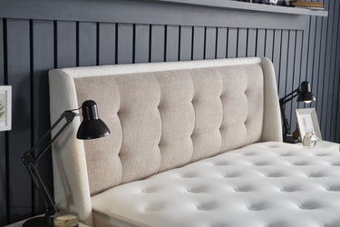 Opbergboxspring Perlabedd Beige – 140x200 cm - afbeelding 5