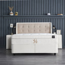 Opbergboxspring Perlabedd Beige – 160x200 cm - afbeelding 7