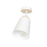 ATLAS 1-lichts plafondlamp - Wit plafondspots & spotbalken - metaal en hout - Mooier Thuis
