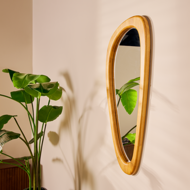 Organische Spiegel Fred - Hout 120cm