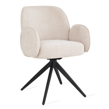Eetkamerstoel Oslo - Beige Armleuning
