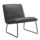Fauteuil James - Microleder Antraciet