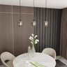 ISTAR 1-lichts hanglamp - Smoked glas hanglamp met ronde bol - sfeervol in een Modern interieur