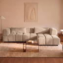 Hoekbank Sofia - Beige Rechts