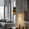Moda hanglamp textiel 1-lichts zwart goud hanglamp met lampenkap - sfeervol in een Modern interieur