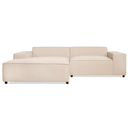 Hoekbank Lara - Stof Beige Links