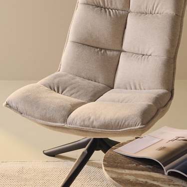 Fauteuil Lucas - Linnen Beige