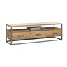 Staande TV-meubel Lagoon - Mangohout Naturel - 150 cm - naturel en bruin - Mooier Thuis