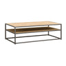 Salontafel Lagoon - Mangohout Naturel - 125x65 cm - naturel en bruin - Mooier Thuis