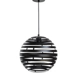Hanglamp zwart/staal - Mooier Thuis