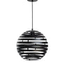 Hanglamp zwart/staal hanglamp met lampenkap - 30 cm breed - Mooier Thuis