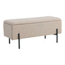Watford Opbergbank Bouclé Teddy-stof Beige - 36 cm breed - Mooier Thuis