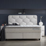 Opbergboxspring Dolcebedd Beige – 140x200 cm - velvet en metaal - Mooier Thuis