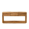 Consoletafel Bridge 160 cm gerecycled teakhout - naturel en bruin - Mooier Thuis