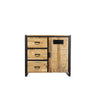 Dressoir Luna mangohout 94 cm - naturel en bruin - Mooier Thuis
