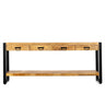 Consoletafel Britt 180 cm mangohout naturel - naturel en bruin - Mooier Thuis