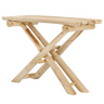Bijzettafel Barney teakhout opklapbaar 120 cm - naturel en bruin - Mooier Thuis