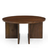 Salontafel Jade rond mangohout bruin 80x80 cm - Mooier Thuis