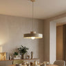 Kivi hanglamp hout 1-lichts mokka naturel groot hanglamp met lampenkap - Ø 35 cm