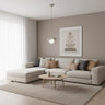 Ritual hanglamp wit glas 1-lichts mokka klein hanglamp met lampenkap - 20 cm breed