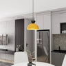 LUNARO 1S 1-lichts hanglamp - Oranje metaal hanglamp met lampenkap - afbeelding 5