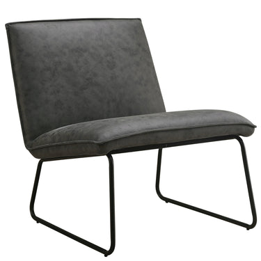 Fauteuil James - Microleder Antraciet