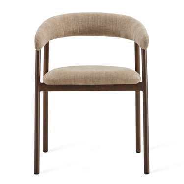 Eetkamerstoel Scandic - Taupe Walnoot