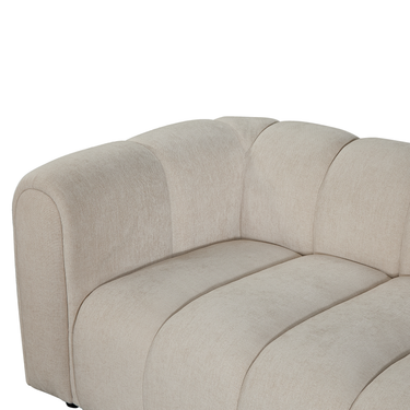 Hoekbank Fay - Beige Rechts