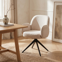 Eetkamerstoel Oslo - Beige Armleuning