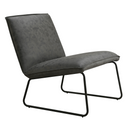 Fauteuil James - Microleder Antraciet