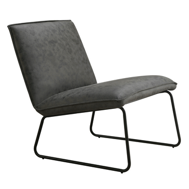 Fauteuil James - Microleder Antraciet