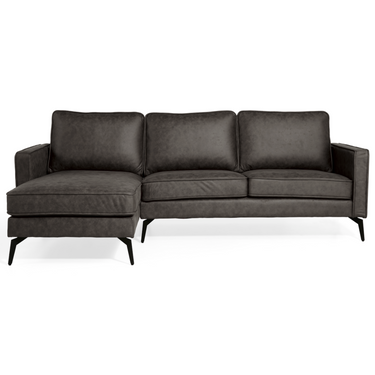 Hoekbank Jackson - Microleder Antraciet