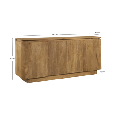 Dressoir Bora - 180cm Naturel