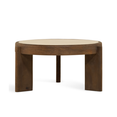 Salontafel Bora - Ø75cm Bruin