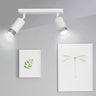 HIRO 2-lichts plafondlamp - Wit-chroom plafondspots & spotbalken - afbeelding 5