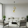 VANILLA 2-lichts hanglamp - Goud zwart hanglamp met lampenkap - afbeelding 5