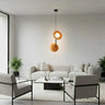 VANILLA 2-lichts hanglamp - Oranje glas hanglamp met lampenkap - afbeelding 5