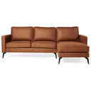 Hoekbank Jackson - Microleder Cognac