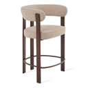 Barkruk Rose - Beige met Armleuning